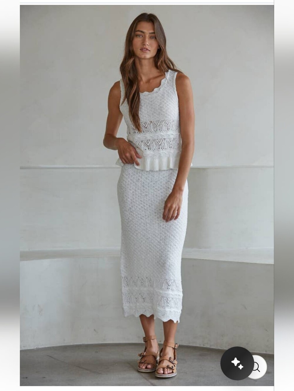 By Together Knit Sweater & Skirt Crochet Set